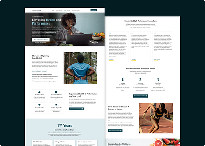 Landing Page : Nutritionist chiropractor chiropractor health landing page nutritionist ui ui design ux ux design web design wellness