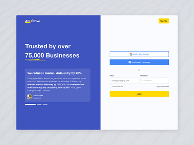 ApixGrive - Sign in b2b design integration integrations login login screen new design newly popular design redesign registration review sign in sign in redesign sign up signin ui
