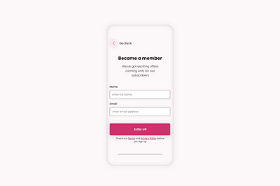 Sign up modal dailyui form modal sign up