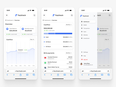 Fintech Dashboard Mobile App UI/UX app design clean fintech uiux ios ios app mobile mobile app mobile app design mobile app uiux product design saas ui ux