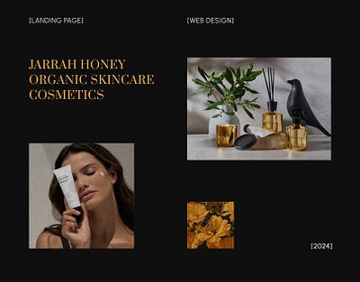 Landing Page | Jarrah Honey Organic Skincare Cosmetics figma landing page ui user experience user interface web design website