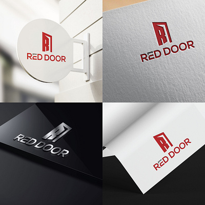 RED DOOR Business Logo business logo logo logo design logo maker minimalistic logo