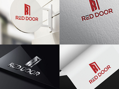 RED DOOR Business Logo business logo logo logo design logo maker minimalistic logo