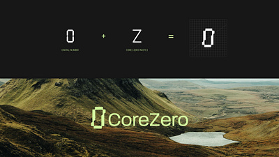 Brand CoreZero brand branding carbon graphic design identity logo marca neutral tech zerowaste