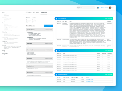 Claims Plus - Patient Facesheet app case study claims management clean enterprise software healthcare insurance company software ui ui design user research ux ux design visual design web application