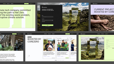 Brand + Website CoreZero brand branding design graphic design identity key visual logo marca ui ux web website