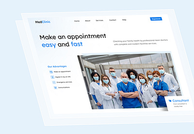 Medclinic branding healthcare healthui healthwebsite hospital landingpage medic ui uiux website