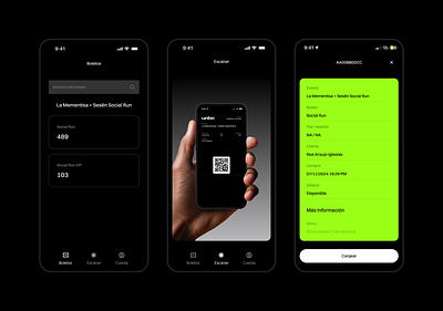 Unbo App — Scanner account android app appstore code counter dark google play ios minimal qr react react native reader scanner ticket ticketmaster unbo