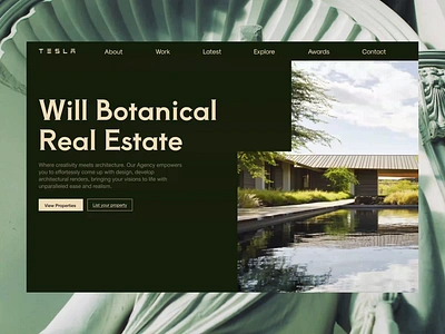 Architecture Farm Website Animation animation app ui architercture botanical design minimal mobile app real estate saber saber ali squidx ui ui animation web webdesign website