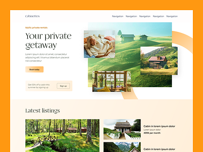 Landing page concept branding design graphic design modern ui ux webdesign