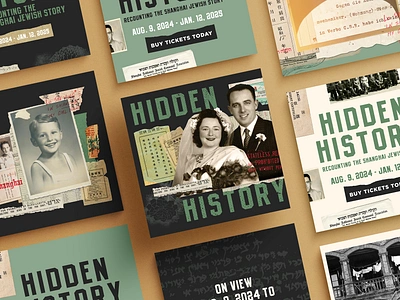 Hidden History Exhibition advertisement agency collage design ephemera exhibition graphic design history human rights museum paper