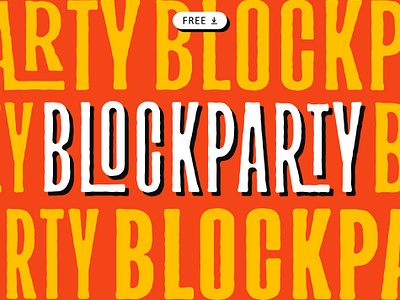 Blockparty! Free-to-Try Ligature Rich Tall Sans Font Family branding design font font design fonts free font free fonts free sans free typeface handlettering illustration lettering logo design sans serif type typography