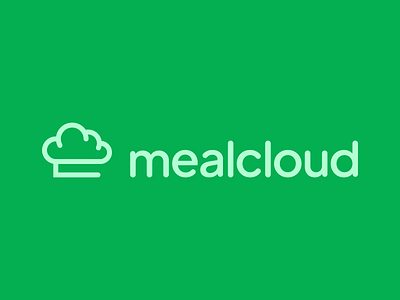 Mealcloud - logo for a cooking recipe website cloud design graphic design logo meal minimalist logo recipe shef shefs hat vector website