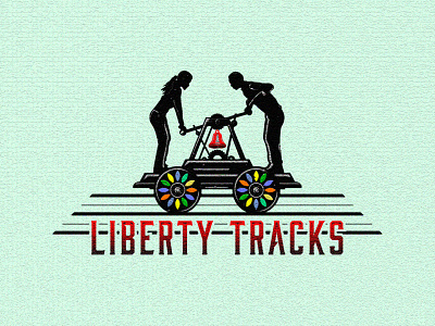 Silhouette Illustration - Liberty Tracks black shihouette illustration sihouette tracks vector illustration vector sihouette