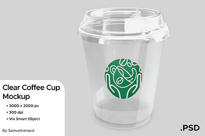 Clear Coffee Cup Mockup aesthetic clear coffee cup glass cup glass texture mockup modern paper cup plastic transparent transparent glass