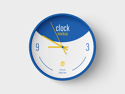 Clock arrow clock decoration dial hour intrerior logo minute mockup mockups office round second time wall clock wall watch watch