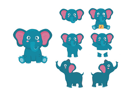 Elephants Mascot art branding character graphic design illustration mascot