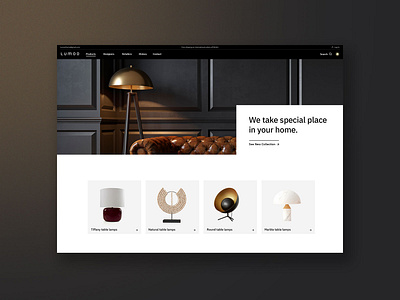 Lucent homepage design shop ui uiux webdesign wordpress