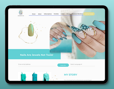 Nail Art Press-ons Business Web Design design figma graphic design landing page design ui ui design uiux design ux web design website design website ui design