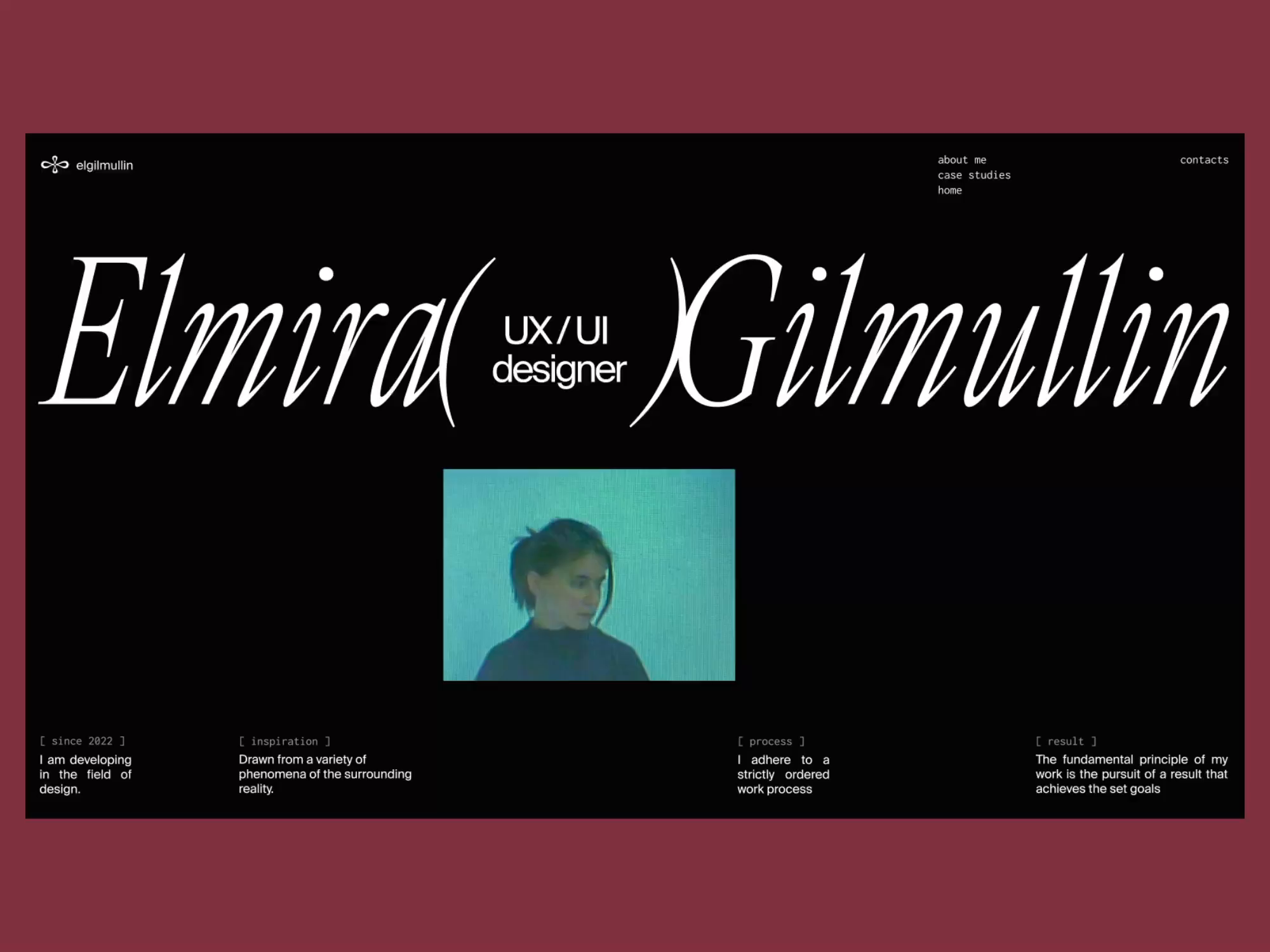 Example of ElGilmullin | Portfolio Website