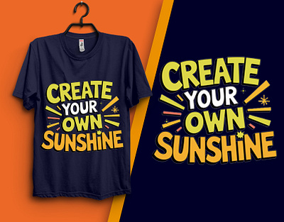 create your own sunshine apparel apparel design branding graphic design illustration polo shirt shirt design t shirt t shirt design typography