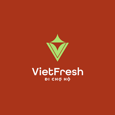 VIETFRESH | LOGO DESIGN & BRAND IDENTITY app application branding design graphic design illustration logo market neon red typography ui ux vector vietfresh