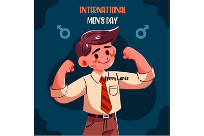 Design for Happy International Men's Day awareness celebration dad day decoration elements event face father holiday honor male men mustache papa parent people positive symbol unity