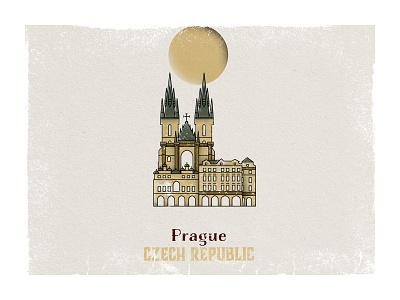 Prague, Czech Republic 🇨🇿 castle czech republic czechia europe illustration prague