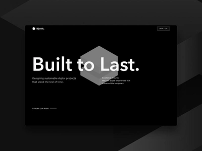 Web design for Design Agency agency agency website branding dark theme design design agency geometry minimalist studio website typography ui ux visual design web design website