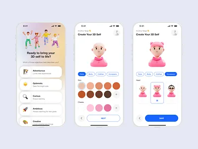 #DailyUI: Day 88 - Avatar 3d 3d art app app design avatar dailyui dailyui 88 avatar design design challenge mobile mobile design profile ui ui design uiux user ux ux design uxui web