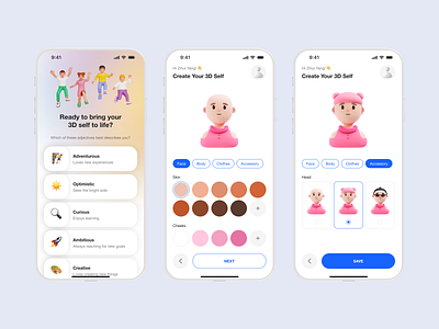 #DailyUI: Day 88 - Avatar 3d 3d art app app design avatar dailyui dailyui 88 avatar design design challenge mobile mobile design profile ui ui design uiux user ux ux design uxui web
