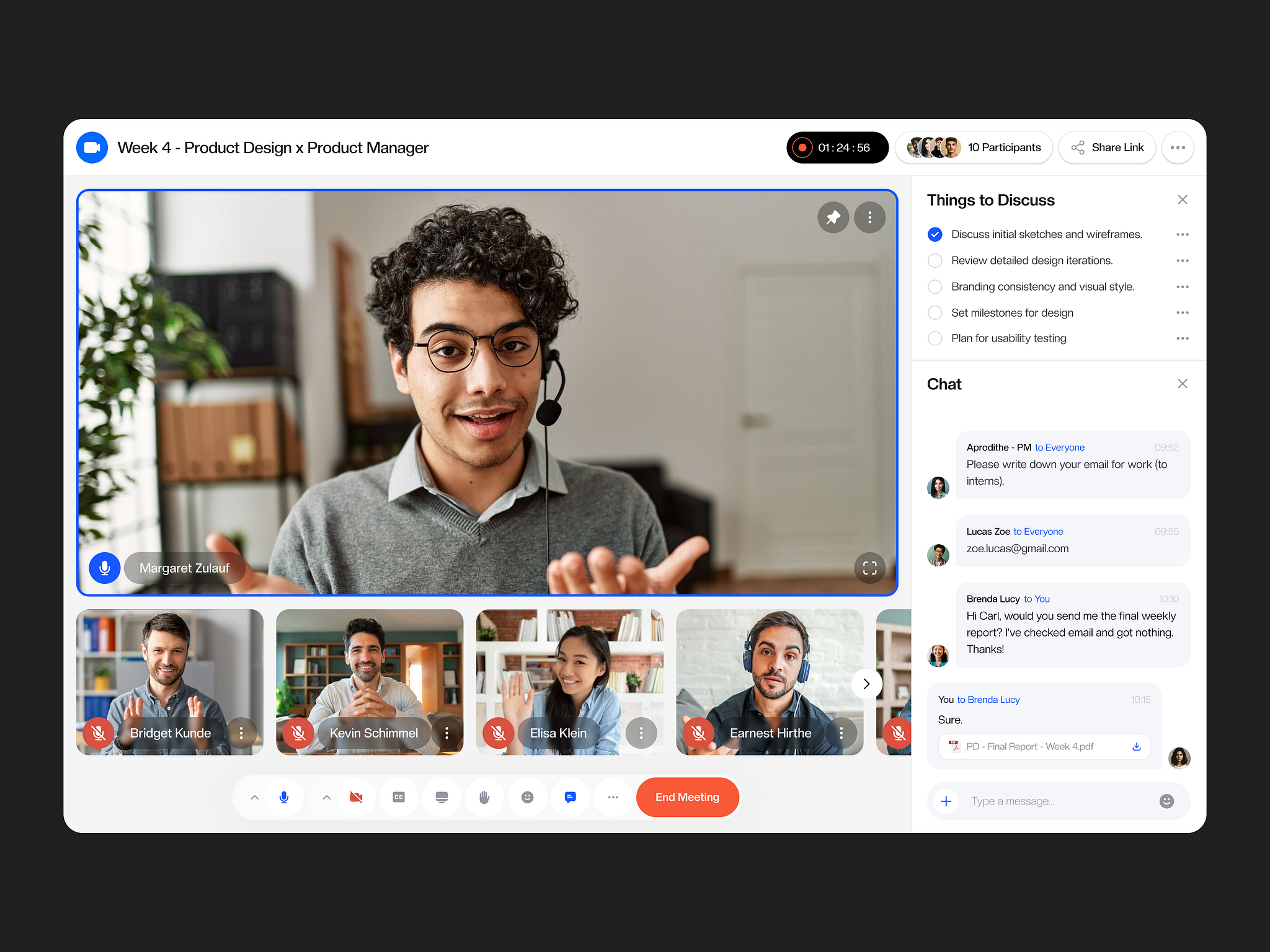 Video Conference App by Product SAAS for Cansaas on Dribbble