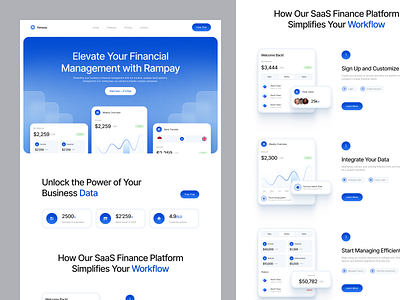 SaaS Website Template - Rampay design graphic design illustration template ui vector web webflow
