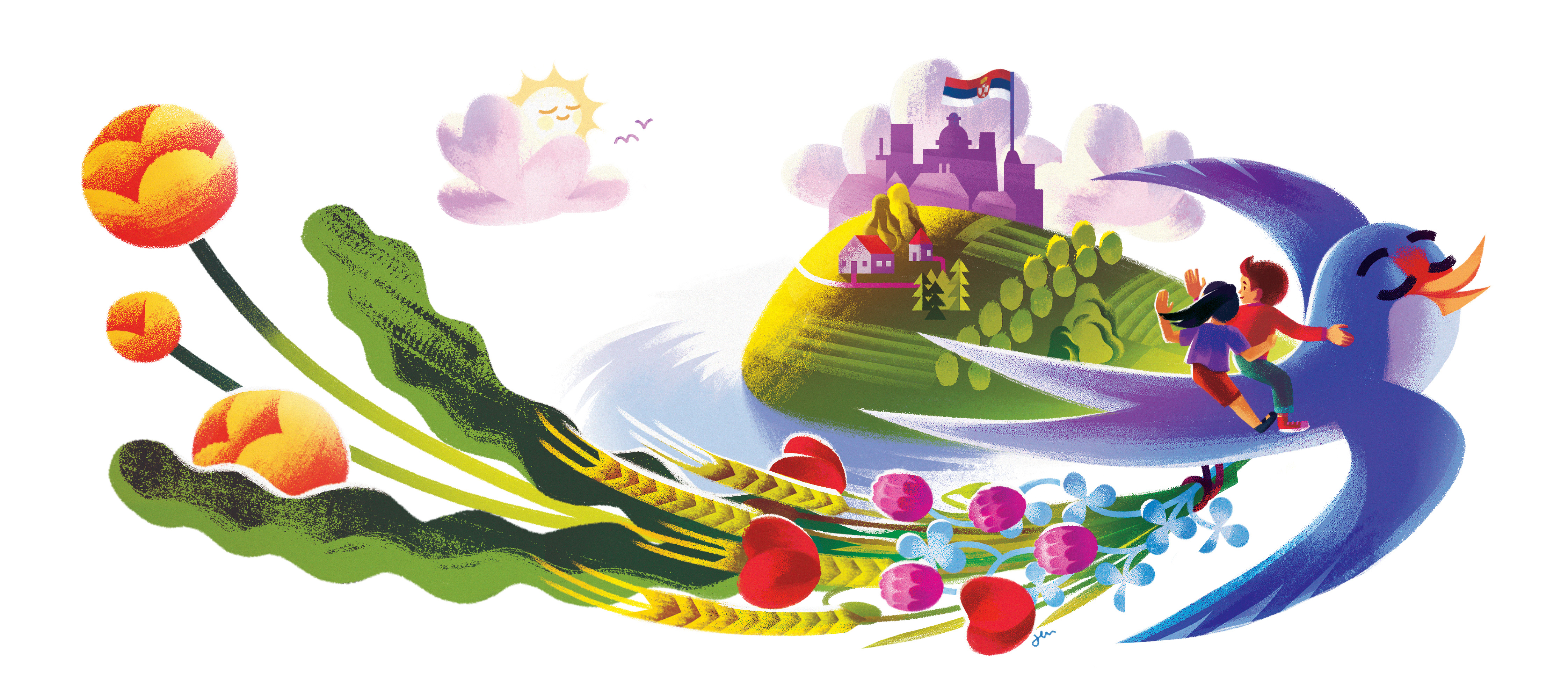 "Riznica" Serbian elementary schoolbook childrens book citanka deca illustration kids nacionalna citanka riznica school schoolbook serbia sveti sava