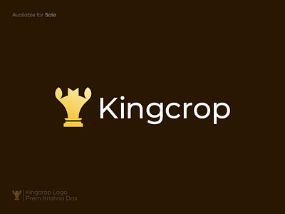 Kingcrop Logo Design abstract logo brand identity branding chess game logo chess king chess logo creative logo icon kingcrop logo logo logo design logomark logotype minimal minimalistic logo modern logo popular logo typography vector