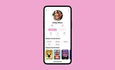 User Profile - Daily UI #6 book branding design figma graphic design illustration logo mobile mobileapp ui ux