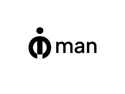 man logo blackwhite design human identity logo man mark people vector woman