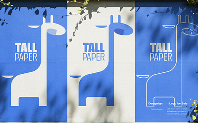 Tall Paper Logo. africa logo branding design dual meaning giraffe logo dual meaning logo dual meaning paper logo giraffe logo giraffe paper logo graphic design logo logo design logo designer logo folio logo for sale logo inspiration modern logo paper logo sailcupdesign simple logo tall paper logo