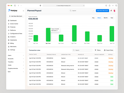 Planned Payout Page analysis dashboard finance fintech illustration motion graphics payout planned shot web design