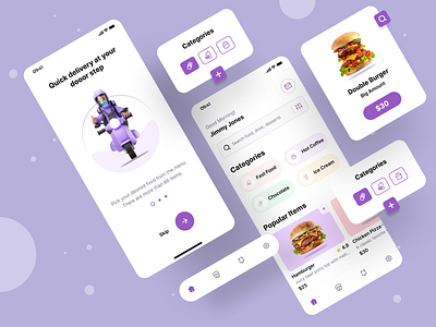 Food Delivery Mobile App Exploration app app exploration branding clean design design fastfood food food delivery food panda graphic design illustration interior design minimal design mobile mobile app ui ux