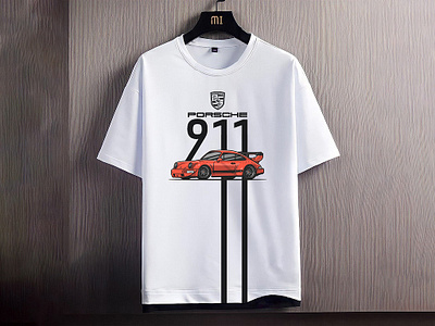 Car T-Shirt apparel design branding car car illustration car logo car t shirt graphic design illustration logo merch porsche print t shirt t shirt design tshirt design tshirtdesign