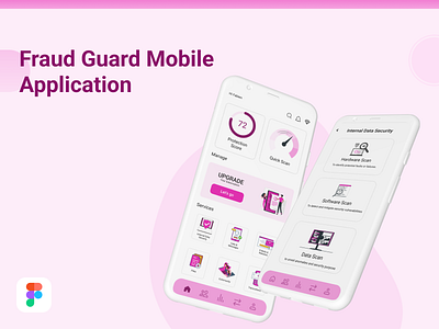 Fraud Guard Mobile Application UI 3d animation branding figma graphic design logo motion graphics ui ux