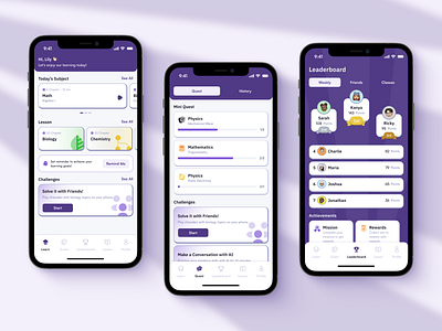 Gamification Learning App gamification gamification learning app learning app mobile app mobile app design ui ui design ui ux uiux uiux design
