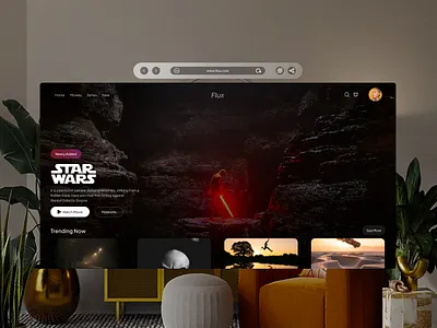 Apple VR - Flux app apple vr clean design exploration figma ui user experience ux virtual reality vr