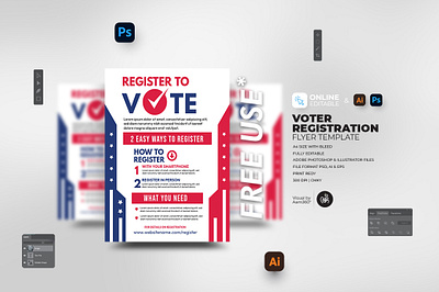 Voter Registration Flyer aam360 aam3sixty awareness campaign campaign flyer design election election flyer election template flyer template get out the vote vote vote flyer vote registration voter awareness voter drive voter registration voter registration flyer voter registration template