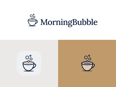 Morning Bubble logo branding design identity logo logo design logotype