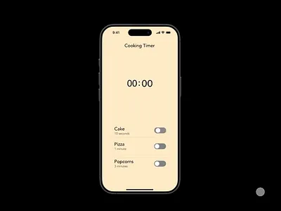On/Off Switch - Daily UI #15 branding cooking countdown dailyui design figma graphic design illustration logo mobile mobileapp switch timer ui uichallenge ux vector