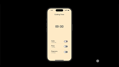 On/Off Switch - Daily UI #15 branding cooking countdown dailyui design figma graphic design illustration logo mobile mobileapp switch timer ui uichallenge ux vector