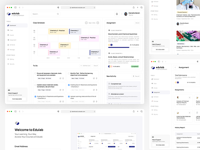 Edulab - LMS Dashboard dashboard education learing learning management system lms ui uiux