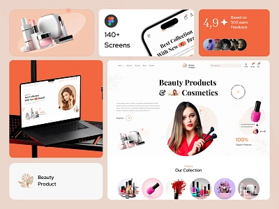 Beauty Product eCommerce Website beautybranding beautydesign beautyillustration beautylogo beautyproduct brandidentity cosmeticbranding cosmeticpackaging cosmetics haircare makeupdesign minimaldesign mobile responsive naturalbeauty productdesign productpackaging skincare ui uiux ux